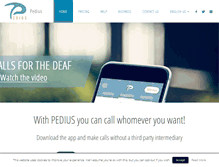 Tablet Screenshot of pedius.org